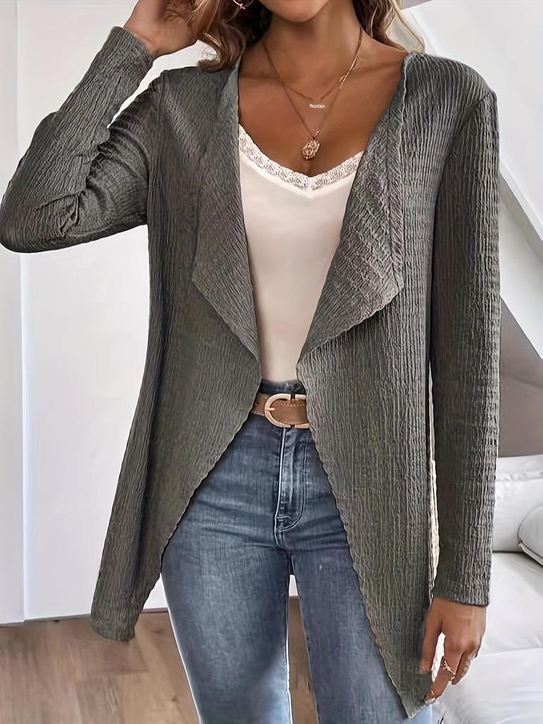 2024 Women's Autumn/Winter Long Sleeve Casual Knitwear Coat