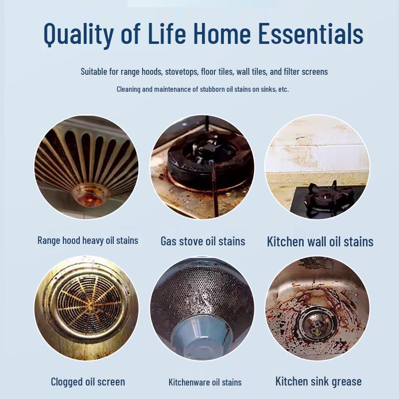 Heavy-Duty Kitchen Range Hood Oil Stain Foam Cleaner