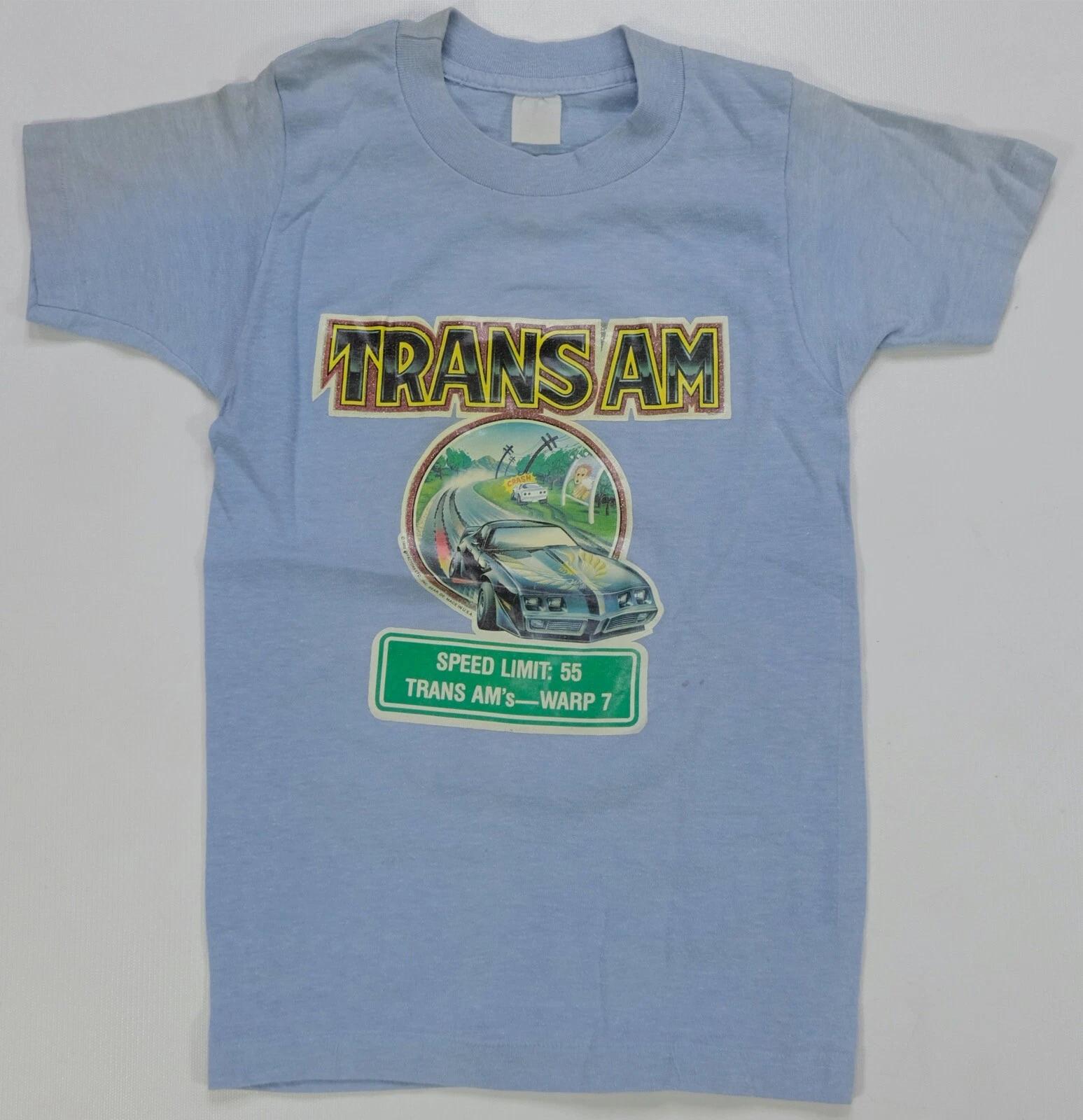 Rare Vintage TRANS AM Speed Limit 55 Warp 7 1980 Iron-on T Shirt 70s 80s Youth XL