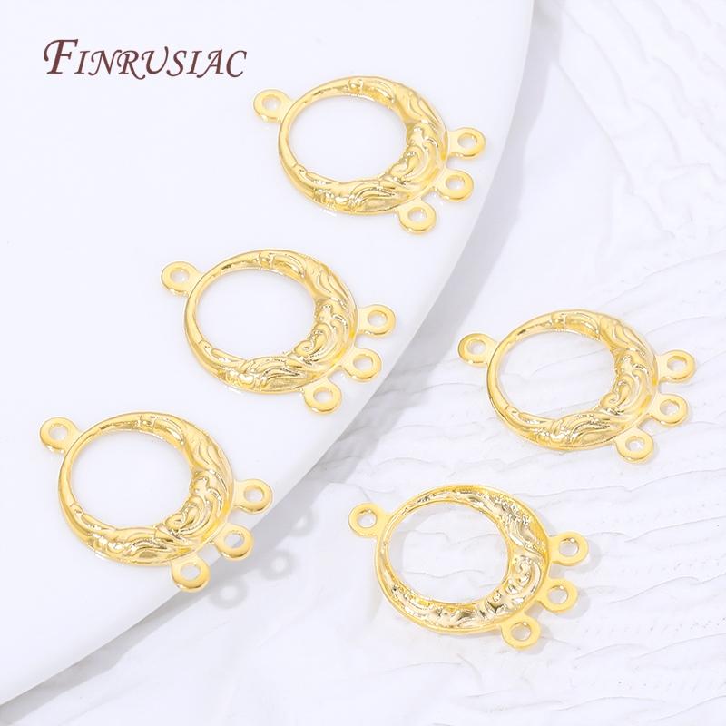 18K Gold Platinierte Mehrreihige Verbinder Für Schmuckherstellung, DIY Armbänder&Halsketten Verbinder Zubehör, Ohrring Komponenten