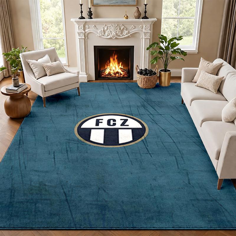 FC Zurich Carpet Door Mat for Living Room or Bedroom Protective Mat Under Chair Office Decoration Christmas Gift Birthday Present