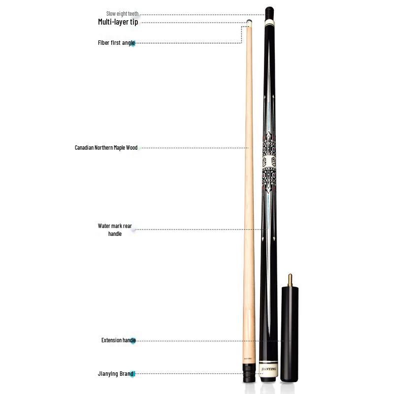 Jianying PB35 1/2 Split Maple Pool Cue