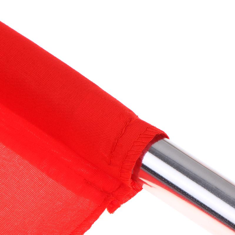 Flaga Sędziego Piłkarskiego ze Stali Nierdzewnej Profesjonalna Wodoodporna do Użycia na Szkolnych Zawodach Sportowych, Meczu, jako Sędzia Liniowy