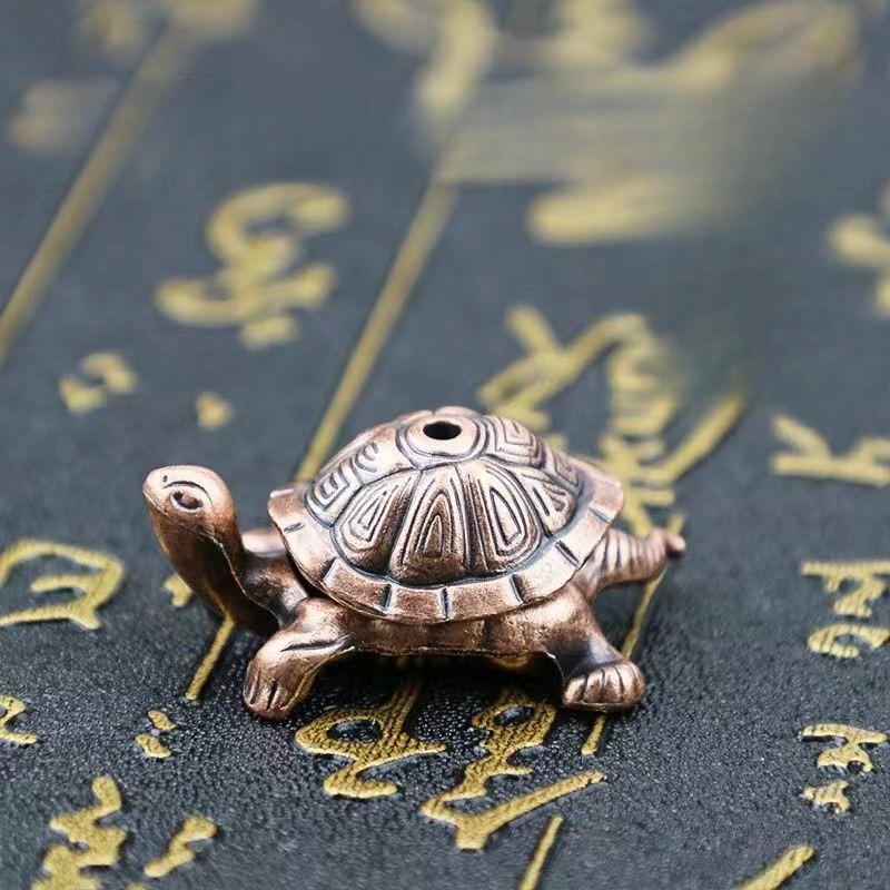 Retro Home Furnishing Fragrance Insert Indoor Aromatherapy Furnace Antique Tortoise Line Block Zen Tea Ceremony Holder Rack