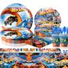 Hot Wheels Hot Wheels Theme Party Supplies Birthday Decorations Tableware Supplies Banner Tissue Tablecloth