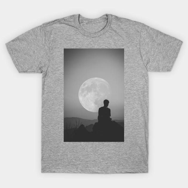 

Unisex Fashion TShirt Moon Print TShirt Plus Size S-5XL T-Shirt 100%Cotton Tops O Neck Short Sleeve Tees 3XL сірий колір