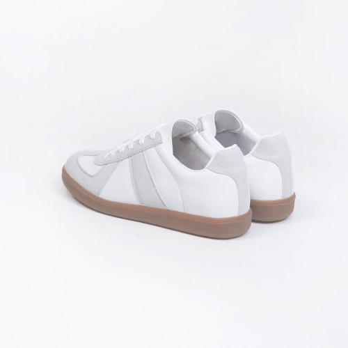 [The Nopi] Louis 5.5cm Height-Increasing German Army Sneakers White 25-012