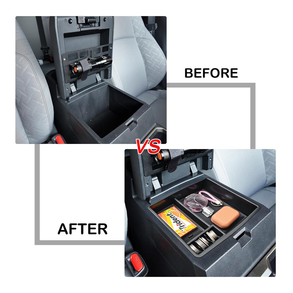 Center Console Tray Armrest Box for Toyota Tacoma 2025 Armrest Storage Car Box Center Console Organizer ABS Accessories Car Box