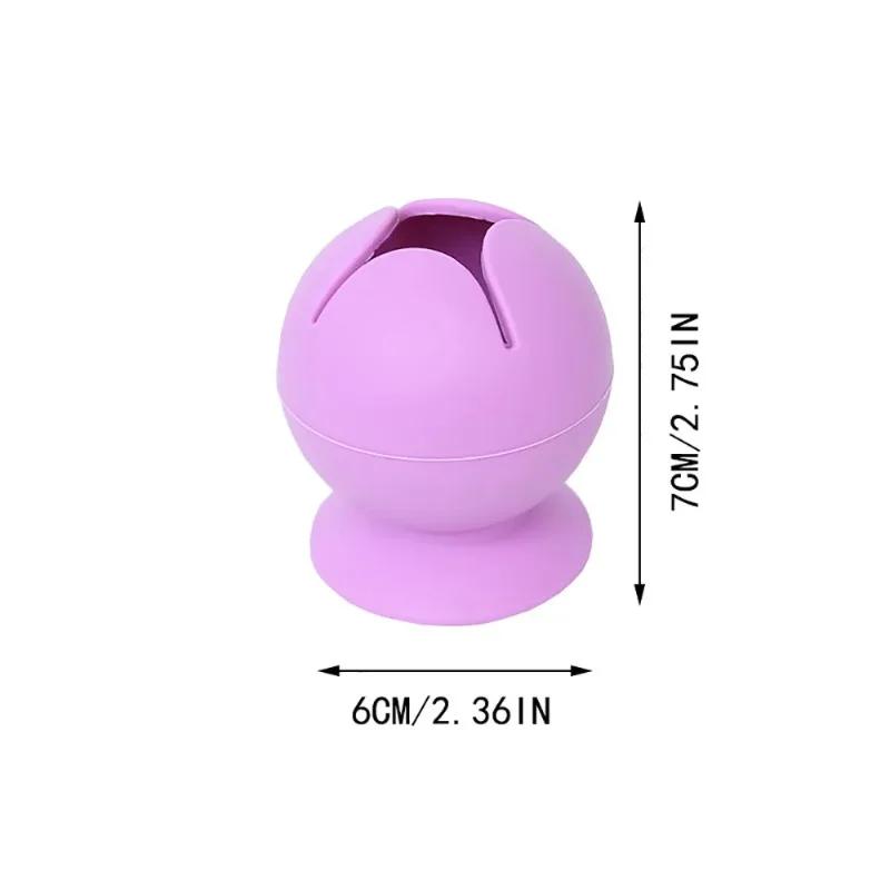 Desktop Garbage Collection Box Vinyl Weeding Scrap Collector with Suction Cup Silicone Storage Ball Waste Box DIY Craft Tool