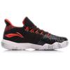 Li Ning Low Top Badminton Shoes Unisex Black Red AYTN061-3