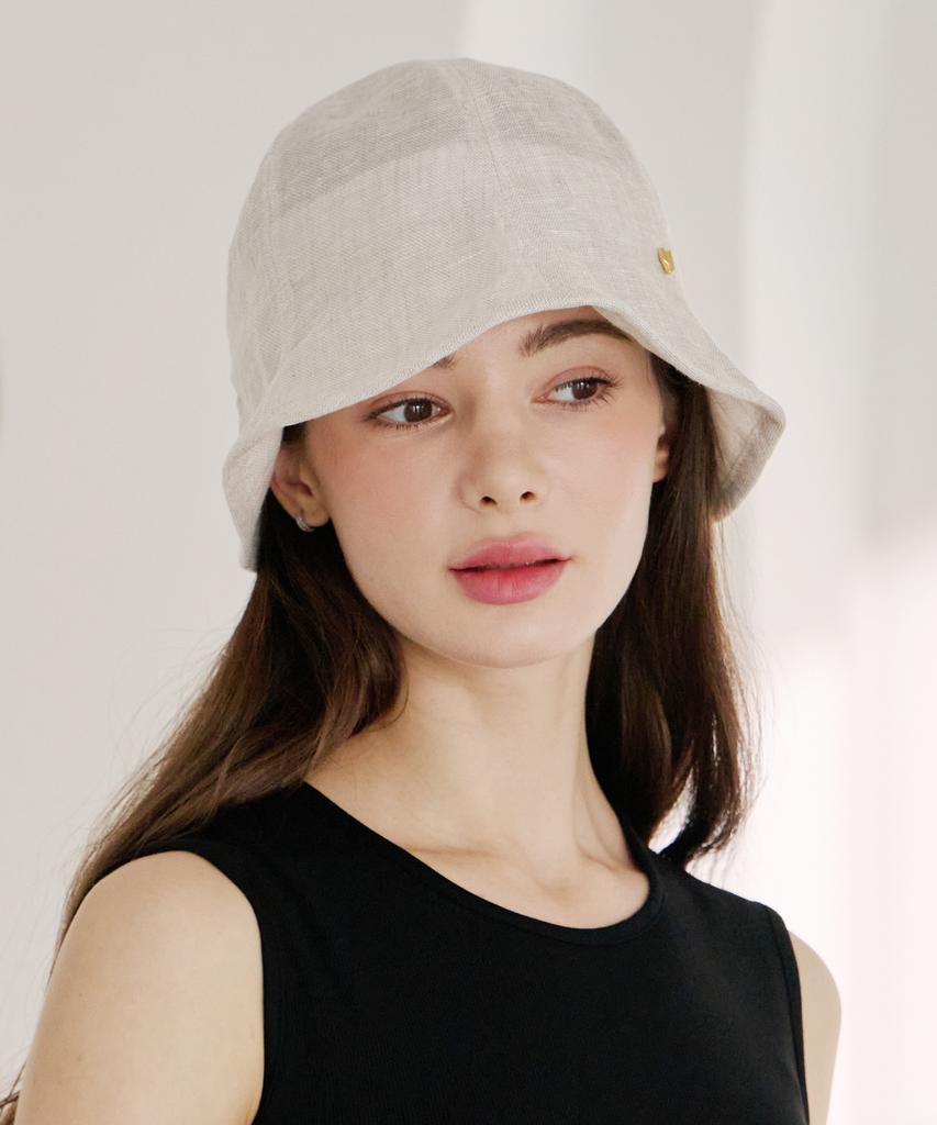Koipeu Linen Ribbon Bucket Hat Cf071Ht017