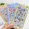 Kawaii Animals 3D Bubble Stickers Cute Cartoon Clip Stickers DIY Diary Stationery Stickers Decorative Aesthetic Art