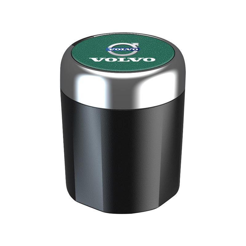 LED Auto Innen Aschenbecher Tragbare Müllbox Aufbewahrungsfass Für Volvo XC60 S60 V40 V50 V60 S80 S40 C30 AWD C70 S40 S60 S80 S90