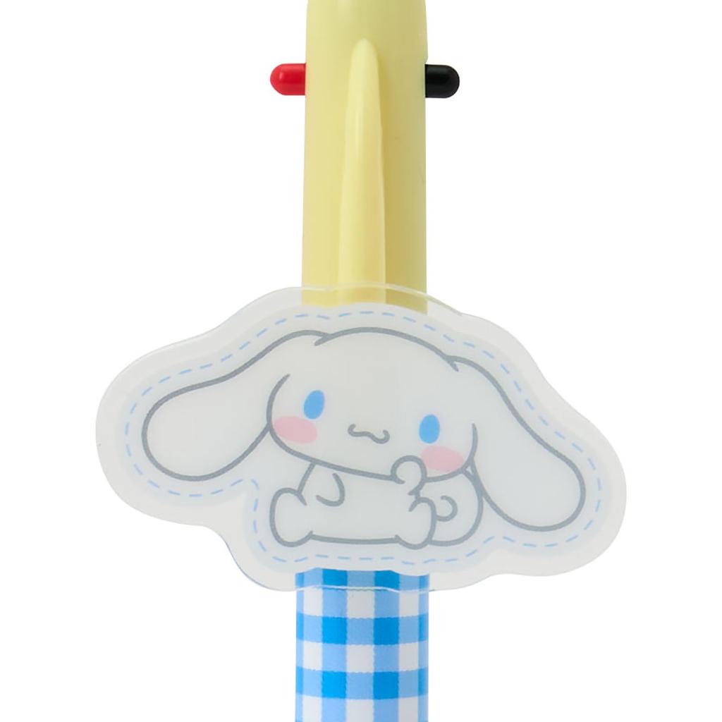Sanrio Cinnamoroll Ballpoint Pen Mechanical Black and Red with Mascot 642185 2-Color & Pencil, PMMA, Ink, Knock-Style, Clip,