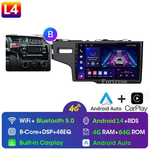 Touch screen For Honda Jazz 3 2015 - 2020 Fit 3 GP GK 2013 - 2020 Car Radio Multimedia Player GPS Navigation 4G Carplay 2Din DTS