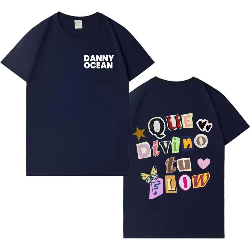 Rapper Danny Ocean Trendy Album Tshirt Mens Fashion Casual Y2K 2026 Spring Summer Crewneck Short Sleeve Top Unisex