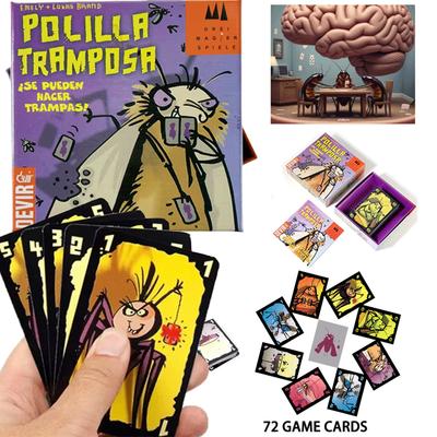 Polilla Tramposa Board Games For Kids Adults Family Party Games Cheating Moth Spanish Card Game Bluffing Strategy Card Game