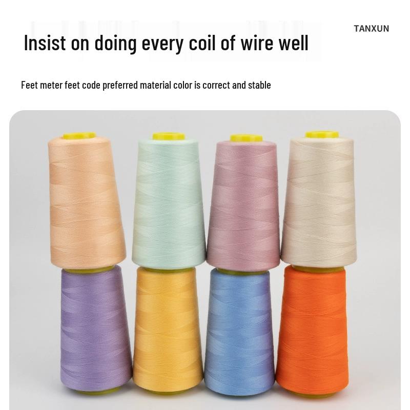 3000-Yard Polyester Sewing Thread, Hand-Sewing Fine White 402 for DIY Crafts and Home Use