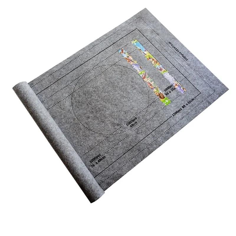 Protector Can Accommodate Up To 1500-3000 Pieces Jigsaw Mat Rolled Up Jigsaw Rug Jigsaw Storage Felt Mat Jigsaws Home Textile