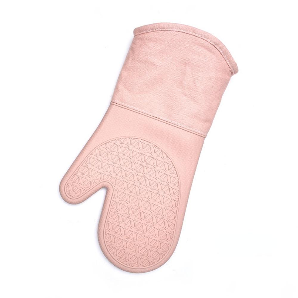Household High Temperature Resistant Silicone Heat Insulation Gloves Oven Anti-hot Hand Sleeve Microwave Anti-slip Heat Resistant Silicone Gloves