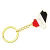 Delicate Iraq Flag Keychain Versatile Iraq Map Key Holder Durable Titanium Steel Material Iraq Culture Keyrings for Man