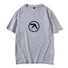 Unisexs Hiphop Oversized Tshirt Street Top Aphex Twin Logo Printed Tshirt Unisexs Casual Cotton Retro Short Sleeved Tshirt