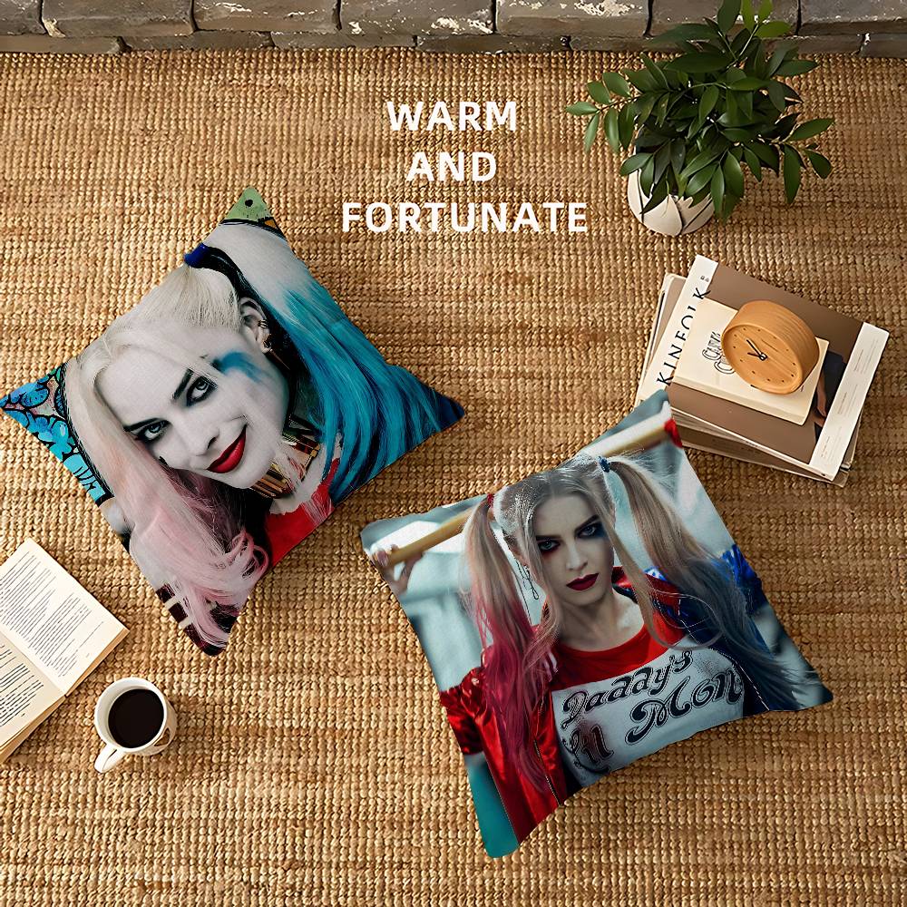 Sexy Girl Q-Quinns-H-Harleys Pillow Gift Home Office Decoration Pillow Bedroom Sofa Car Cushion Coverpillow Case