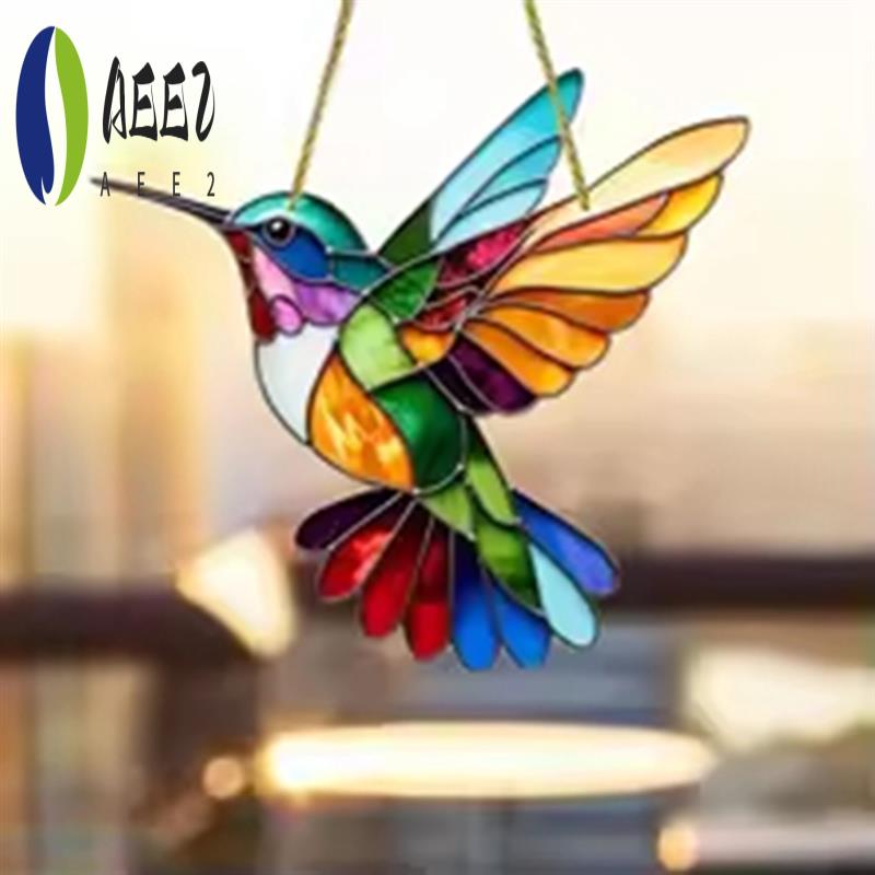 

AEE2-Fairy Bird Suitable For Window Hanging Bird Sun Catcher Interior Decoration, Acrylic Bird Decorative Sun Catcher