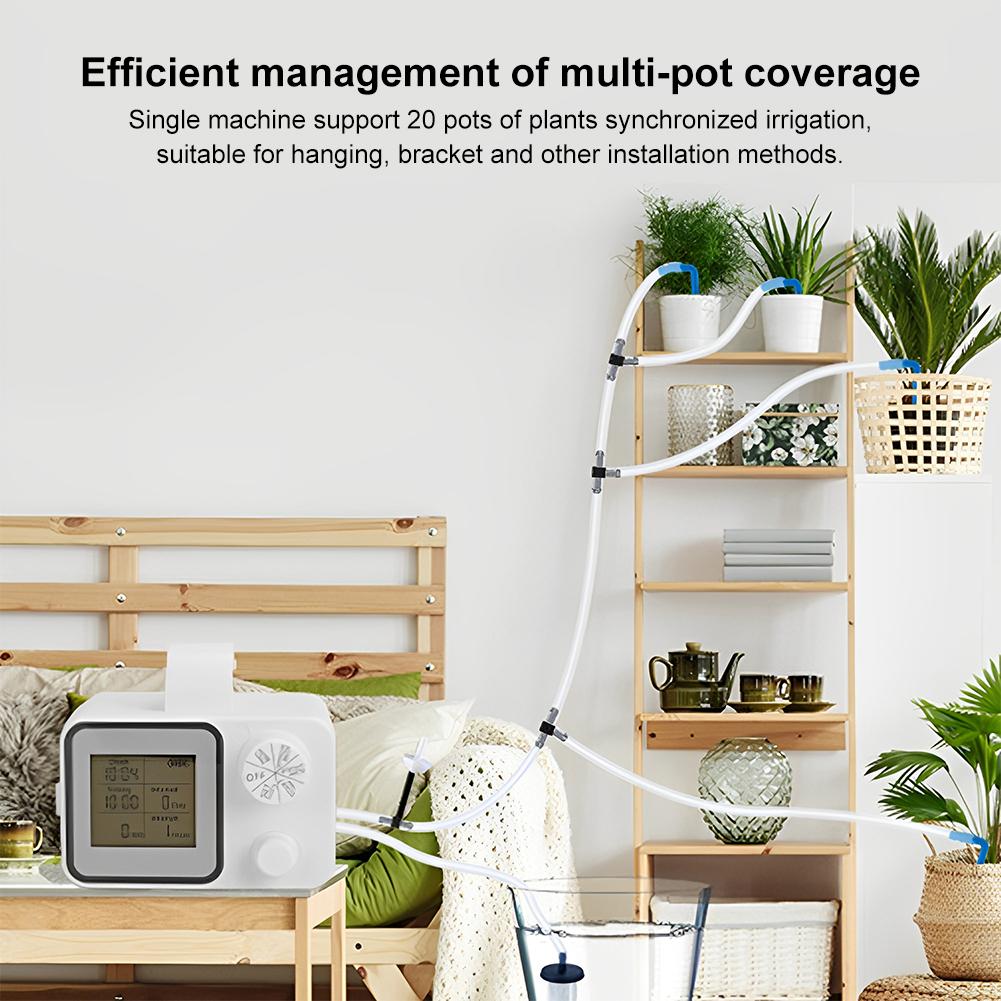 Smart Automatic Watering System LCD Display Potted Plants Self Watering System Garden Drip Irrigation System for Indoor Plants