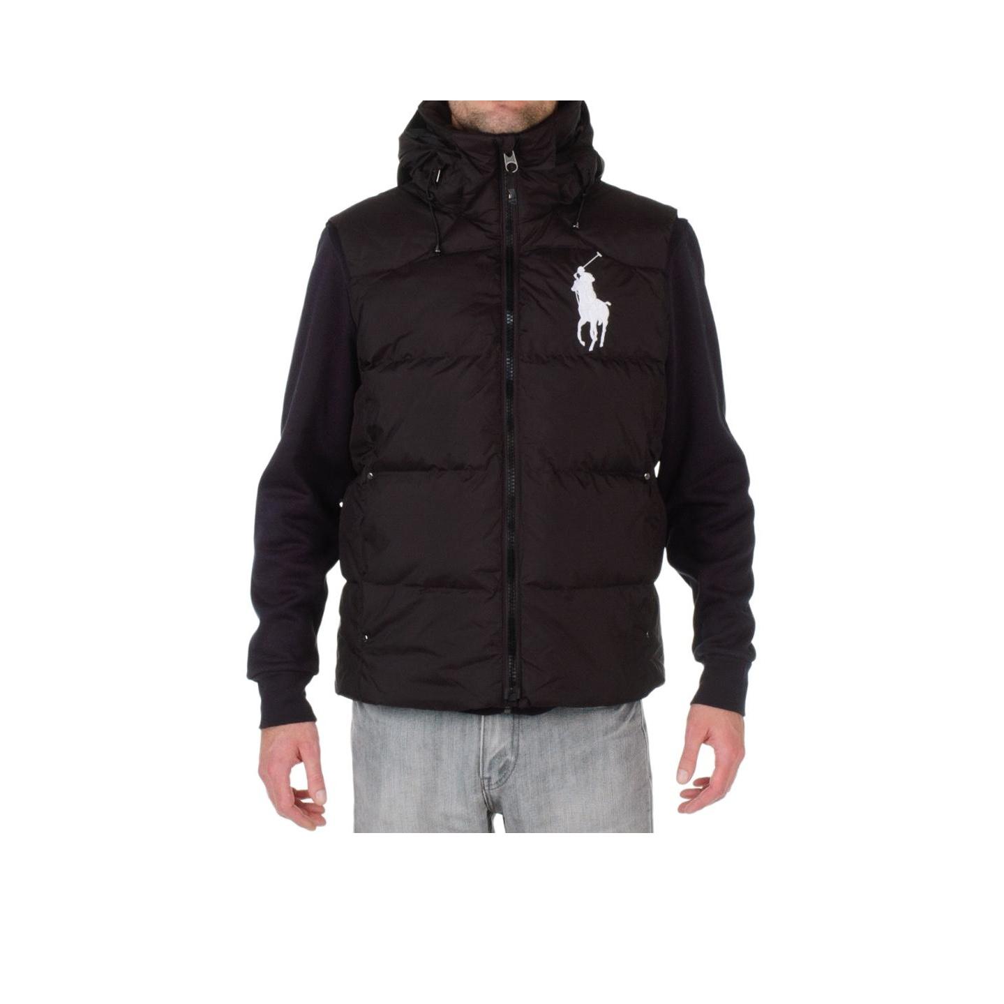 

Polo Ralph Lauren Мужской пуховый жилет без рукавов на молнии со стойкой и вышивкой логотипа Big Pony MNPOOTW1N220188-001 XXL