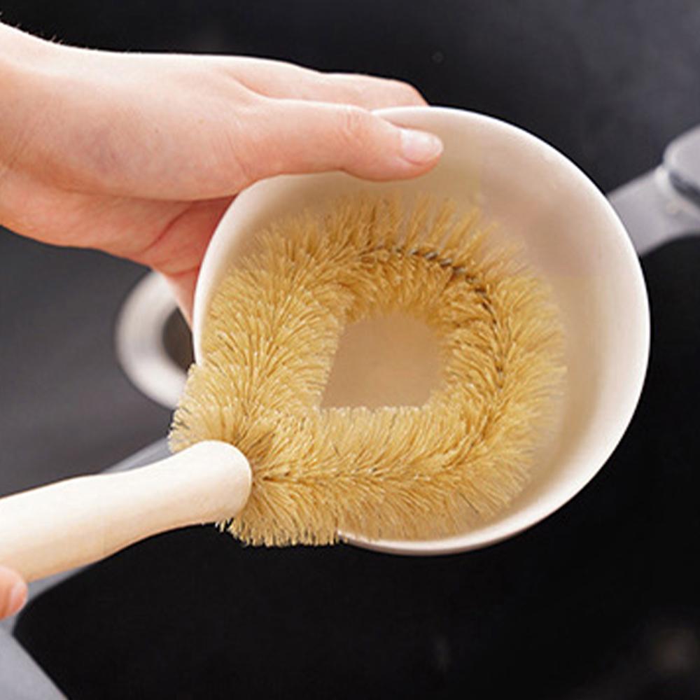 Wooden Pot Brush With Long Handle Home Cleaning Tools Cleaning Brush Kitchen Accessories Household Kitchen Supplies