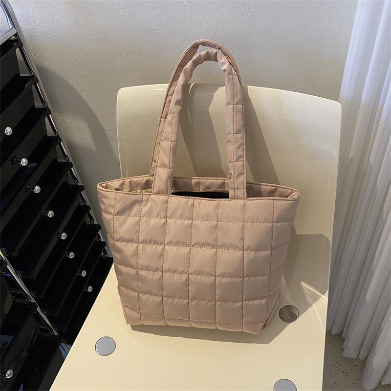 Große Tasche, lässige Einkaufstasche, Umhängetasche mit großem Fassungsvermögen, Tragetasche für Damen