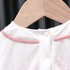Newborn Baby Girl Embroidered Hanfu Romper - Cute Chinese Style Short Sleeve Summer Bodysuit for Outings