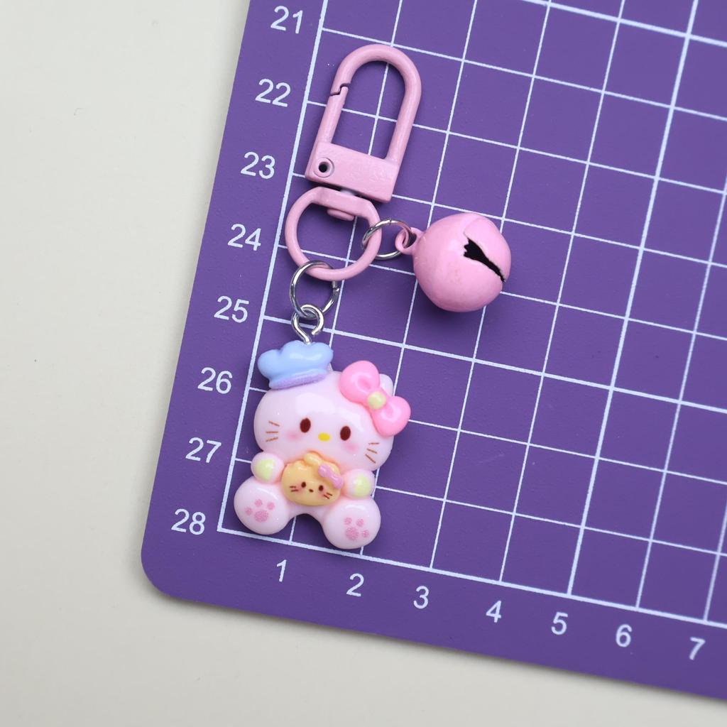 Adorable Kitten Bell Keychain & Phone Lanyard for Bags & Backpacks - Perfect Couple Gift