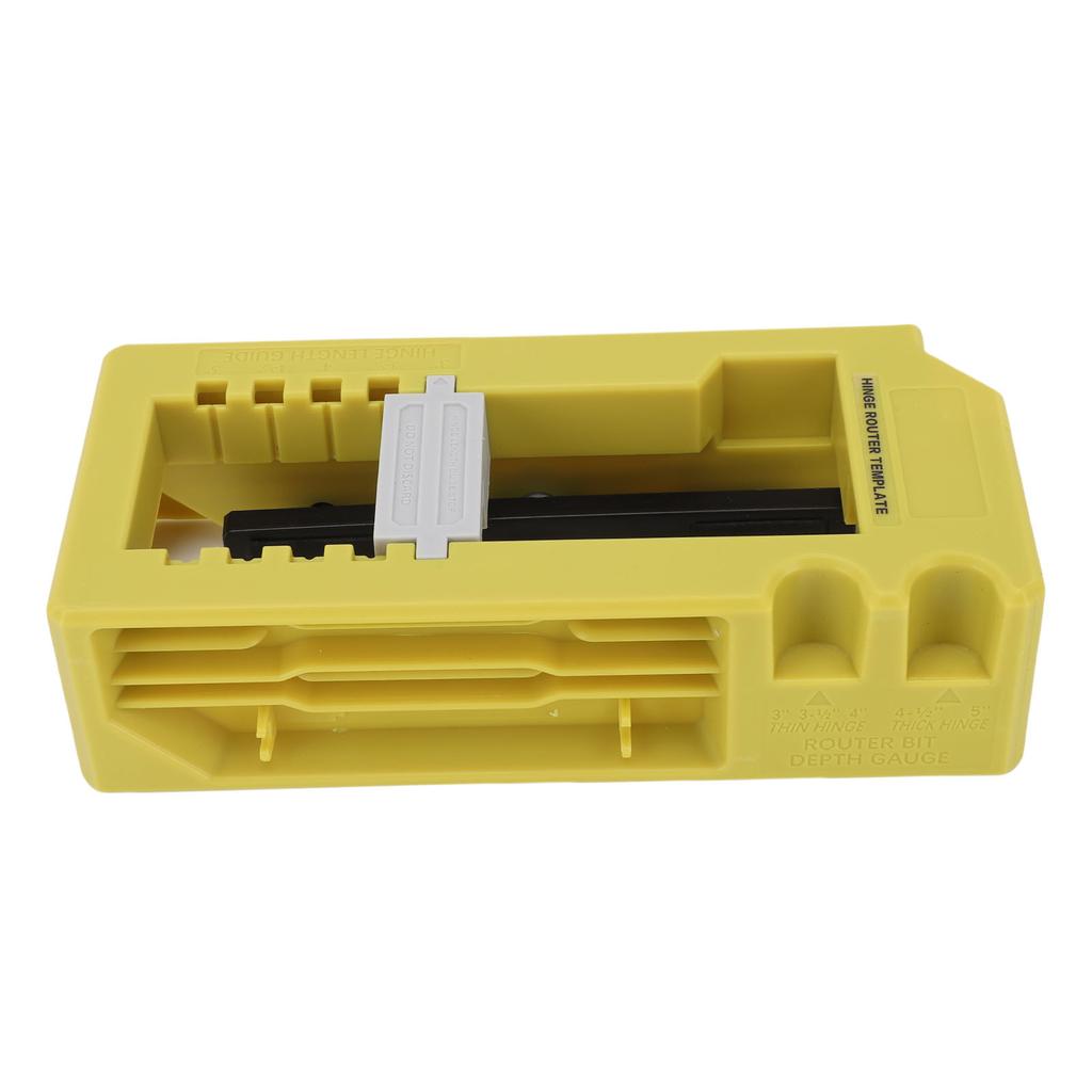 Door Hinge Jig Plastic Built In Depth Gauge Portable Door Hinge Router Template for Construction Site