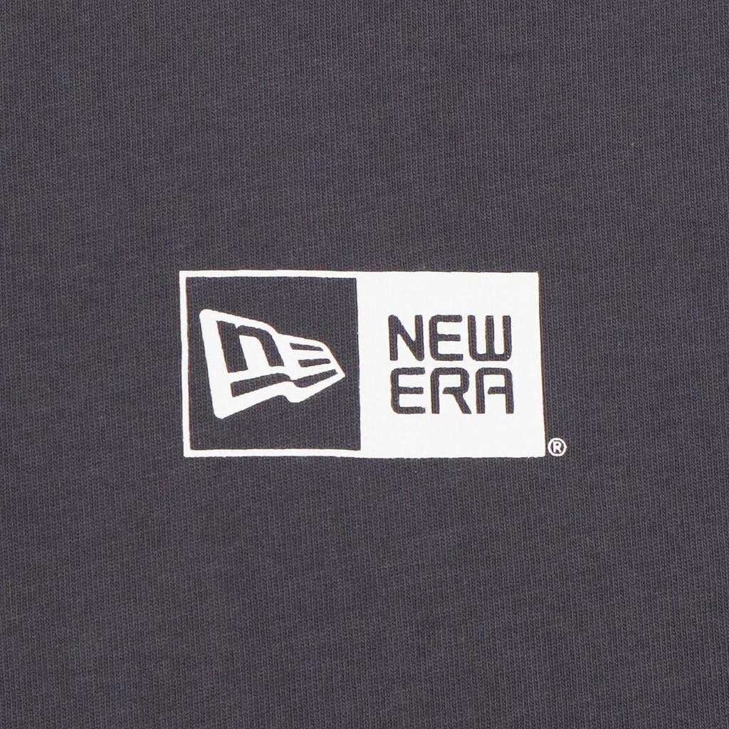 NEW ERA Oversized Cotton Box Logo Graphite White S T-Shirt