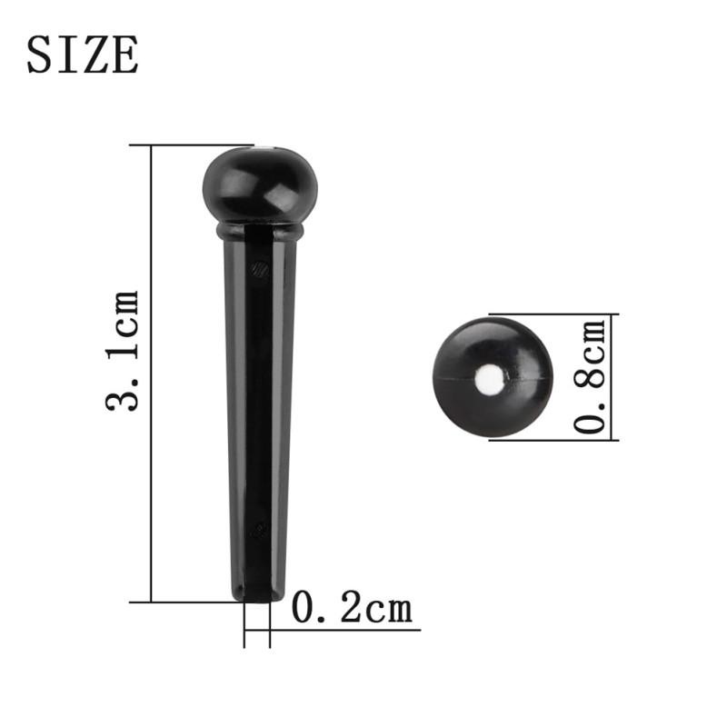 6 Stück Y-40 Akustikgitarre Messingstifte Saiten Nagelstifte Gitarrenbrückenstifte Musikinstrument