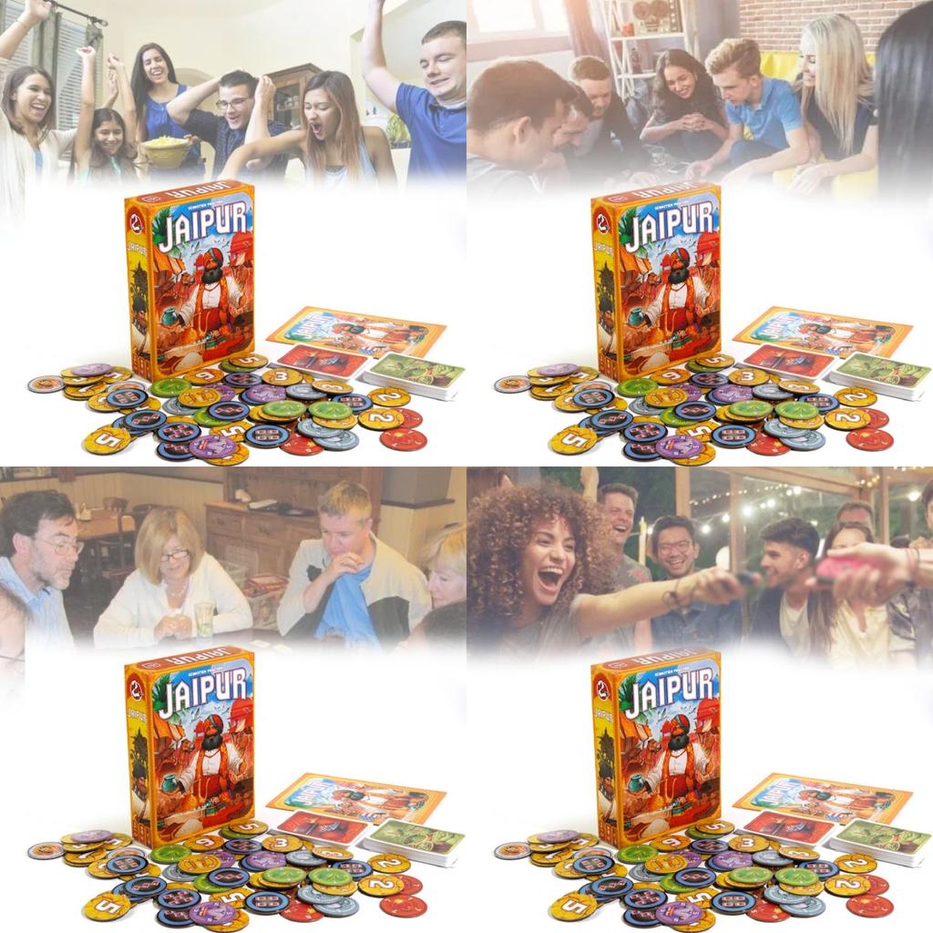Entusiasmante Gioco di Carte Mercante Indiano di Jaipur Perfetto Per Riunioni di Famiglia e Attività Casalinghe