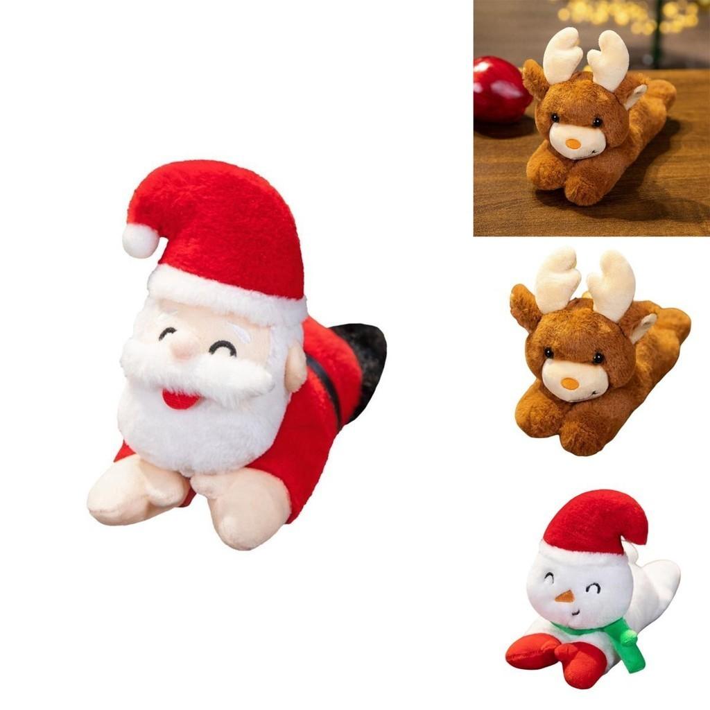 Adorable Santa Claus Plush Toy With Wrist Paddle Bracelet Soft And Short Plush Material