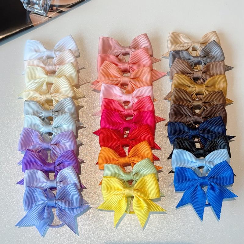 

30 шт./набор однотонные двойные плюшевые шарики эластичные резинки для волос для детей девочек резинки для волос завязки для хвостика головной убор аксессуары для волос подарок