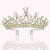 Performance Krone Tiara Geburtstagsgeschenk für Frauen Prinzessin Haarschmuck Hochzeitskleid Zubehör Barock Erwachsene Zeremonie