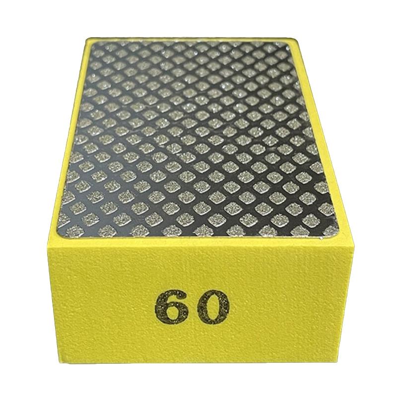 Diamond Hand Polishing Pad for Wood Metal Glass Tiles Ceramic Grinding 90x55mm Grit 60/100/200/400# Durable Abrasive Pad
