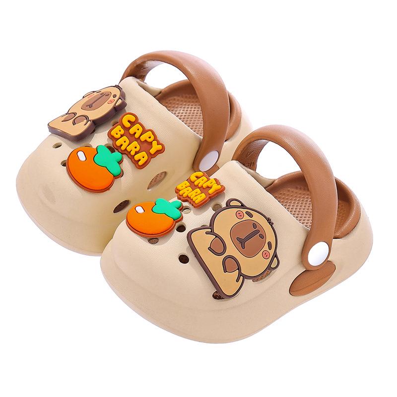 Capybara Soft Sole Non-slip Summer Slippers for Toddlers and Kids