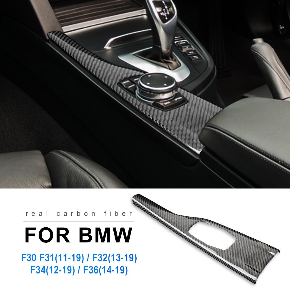 

AIRSPEED for BMW F30 F31 F32 F34 F36 M3 F80 Real Carbon Fiber Car Multimedia Knob Button Panel Cover Sticker Interior Trim for f30