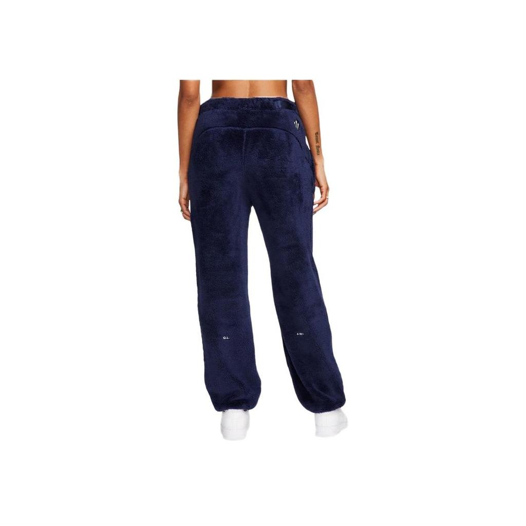 Nike X Nocta Fleece Track Pants FW23 With Elastic Waistband Women Bottoms Navy-Blue DV3644-410