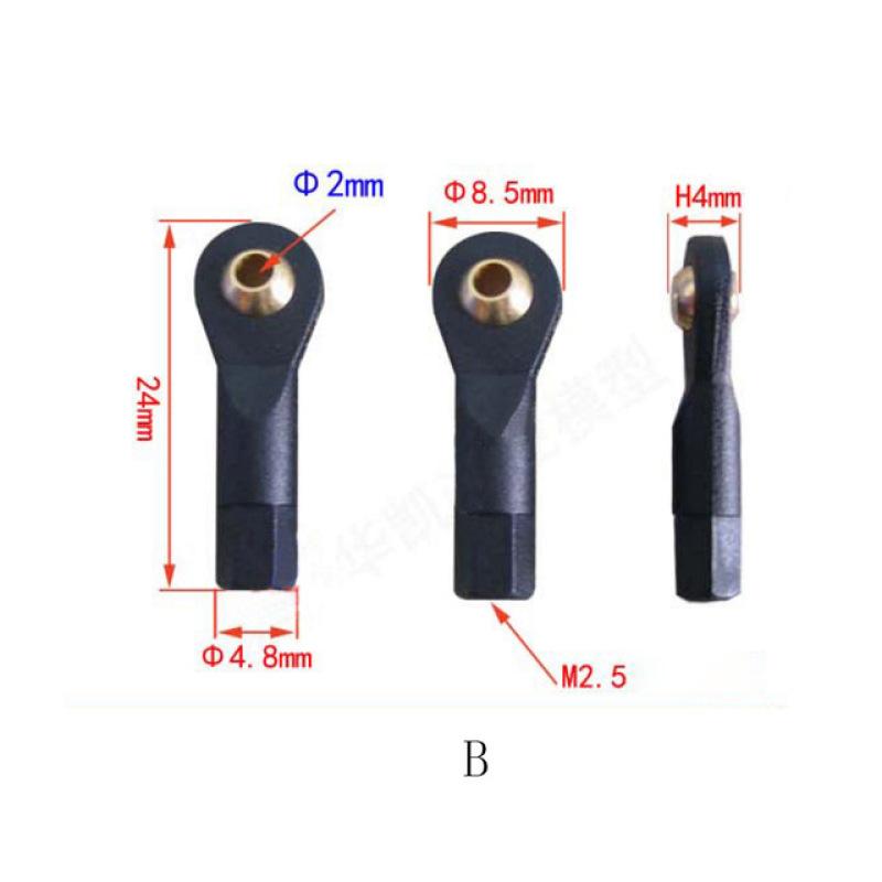 High Quatity 10 Pieces Ball Head Holder Tie Rod End 3mm M3 M2.5 M2 Ball Joint Link Rod End For RC
