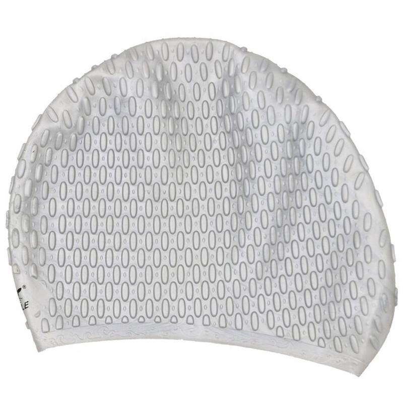 SBART Long Hair Silicone Swimming Cap with Ear Protection One Size