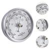 Metalen Barometer Gouden Frame Wandmontage Draadloze Wekker Barometer Thermometer Hygrometer Voor Binnen Buiten K2S0