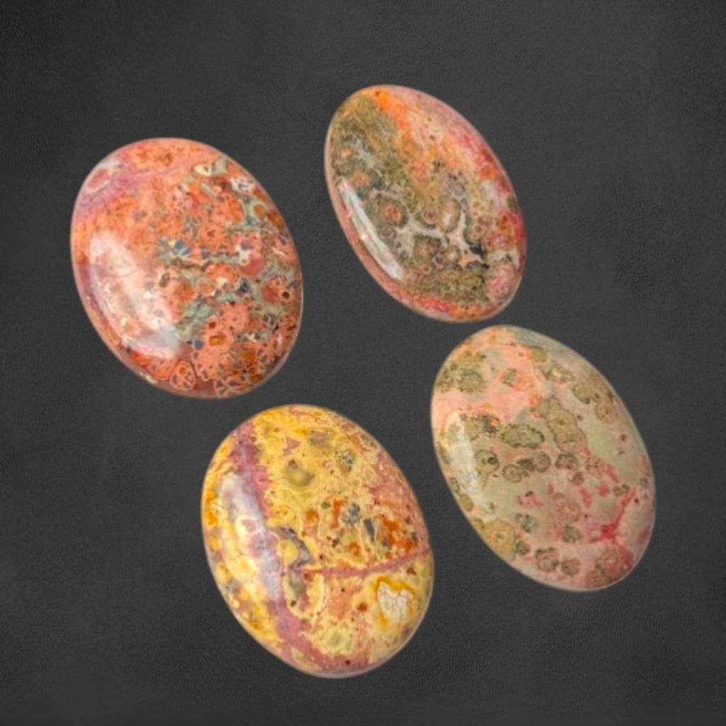 AAA Quality Natural Leopard Skin Jasper Cabochon, Loose Cabochon Lot, Mix Lot, Healing Gemstone Lot For Jewelry Making.