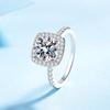 Verlobungsringe für Damen Beste Versprechensringe 925 Sterling Silber Eheringe 2 Karat Moissanit Ring für Damen